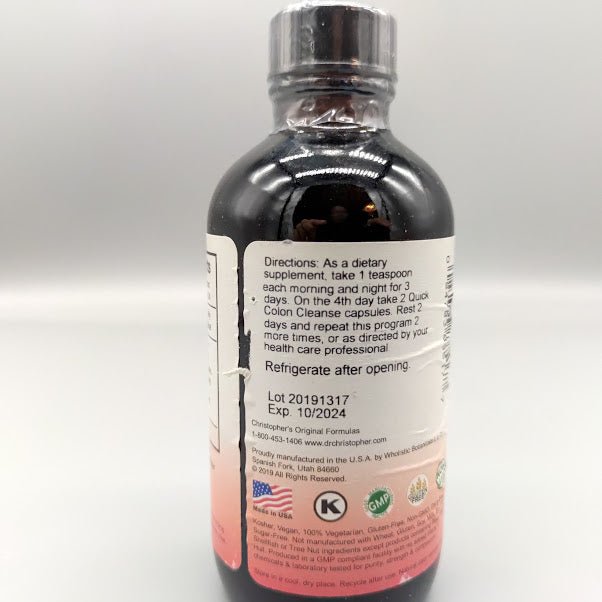 VF Syrup - Herbal Parasite Syrup 4 Oz - Parásitos Intestinales