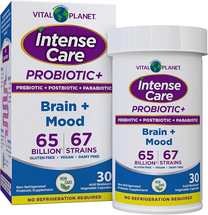Vital Planet Intense Care Probiotic+ Brain + Mood - 30 Cápsulas Vegetales