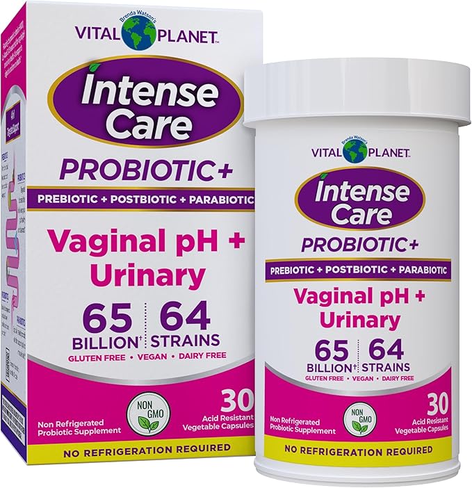 Vital Planet Intense Care Probiotic+ Vaginal pH + Urinary - 30 Cápsulas Vegetales