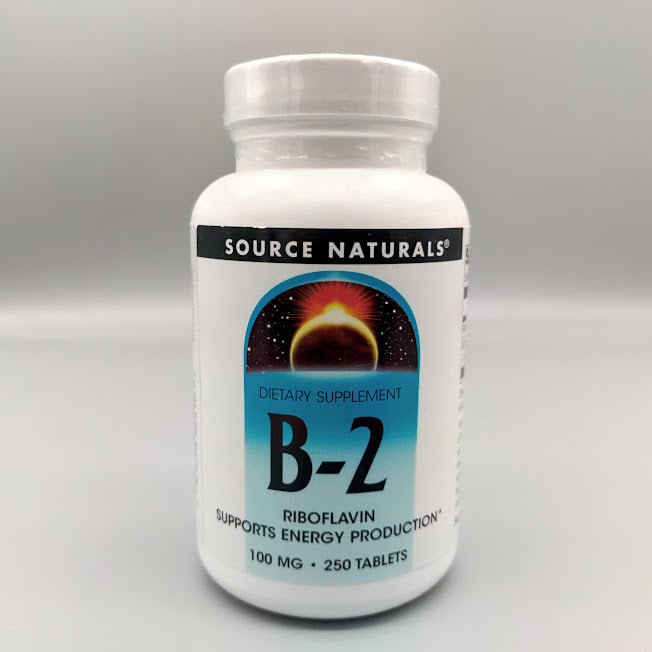 Vitamin B-2 100 mg 250 tablet Source Naturals