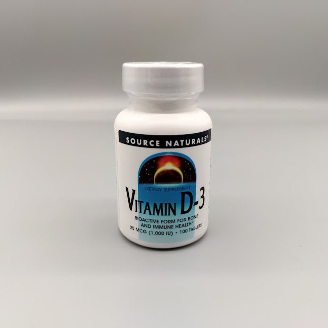 Vitamin D-3 - BioActive Form For Bone and Immune Health - 1000IU - 100 Tablets