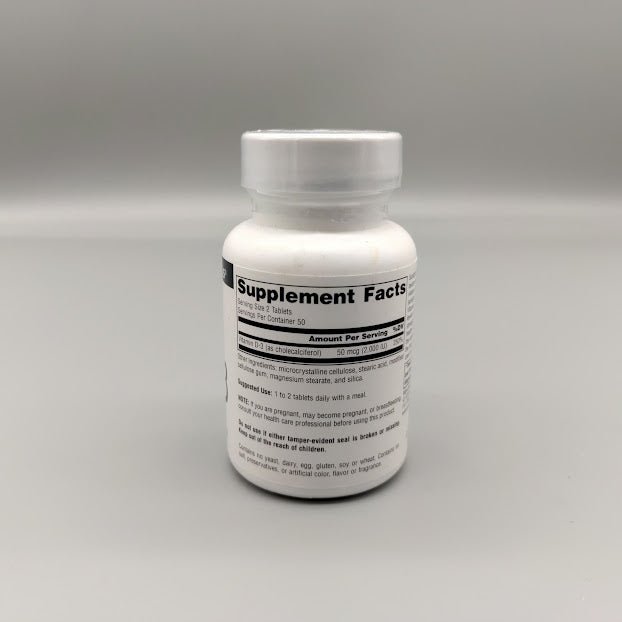 Vitamin D-3 - BioActive Form For Bone and Immune Health - 1000IU - 100 Tablets