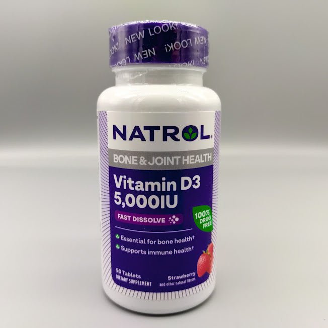 Vitamin D3 - 5,000IU - Fast Dissolve Strawberry