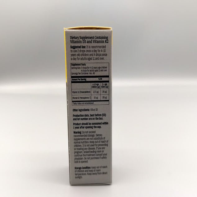 Vitamin D3 & K2 10 ml 0.34oz