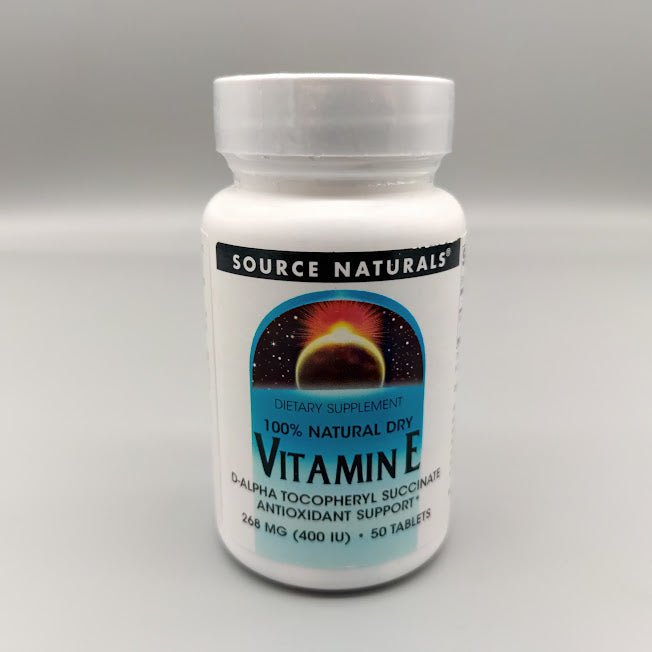 Vitamina E - 400 IU - 50 Tablets - Source Naturals