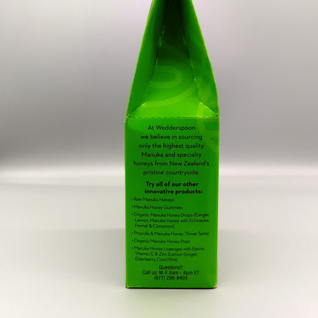 Wedderspoon Organic Manuka Honey Drops, Eucalyptus + Bee Propolis, 4.0 Oz, Unpasteurized, Genuine New Zealand Honey, Perfect Remedy For Dry Throats