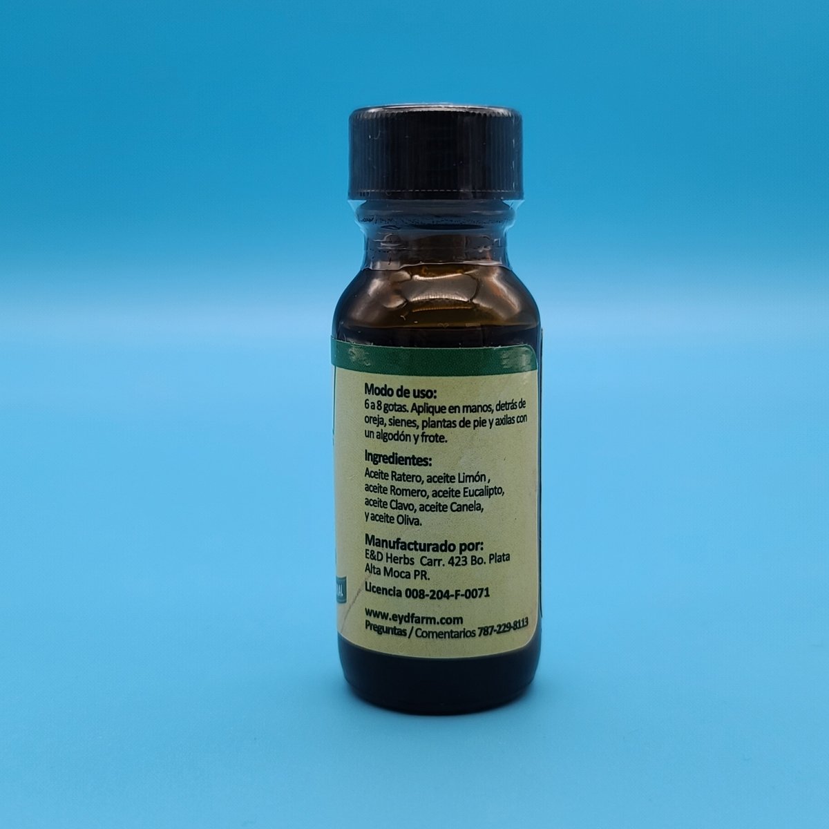 Aceite Ratero Aceite de Ratero 15ml - Antiviral Certificado PR | Borinquen