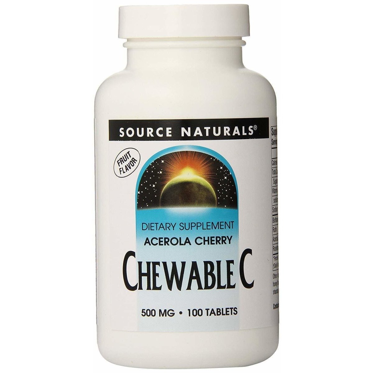 Acerola Cherry Chewable C - 500 Mg - 100 Tablets