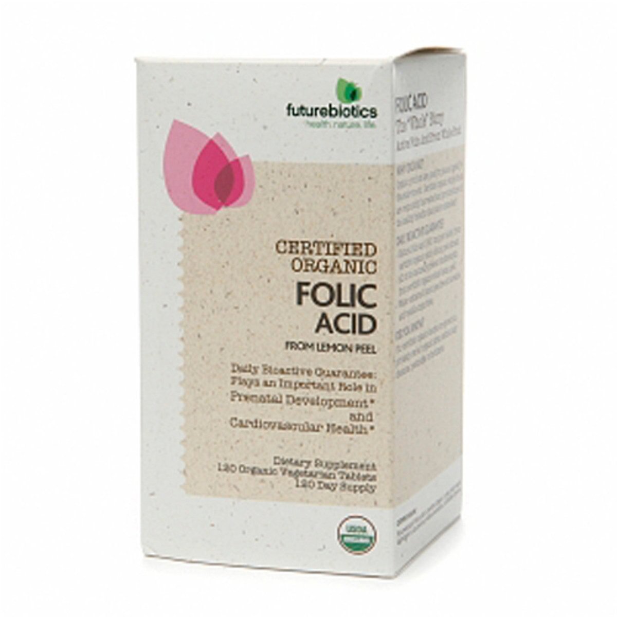 Ácido Fólico – 120 tabletas- Certificado Orgánico