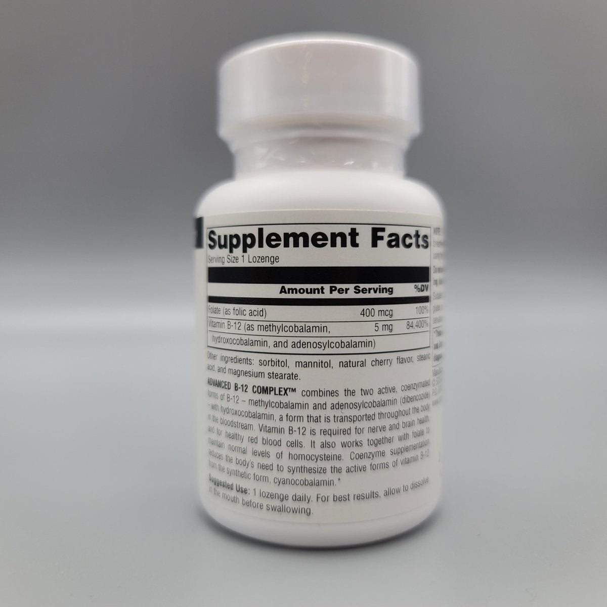 Advanced B-12 Complex - 5mg - 30 Lozenges