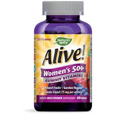 Alive! Women&#39;s 50+ Gummy Multi Vitamin 75 caps