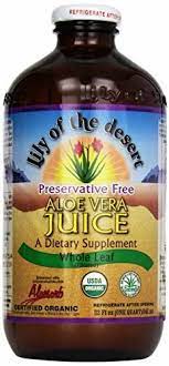 Aloe Vera Juice Preservative Free 16OZ