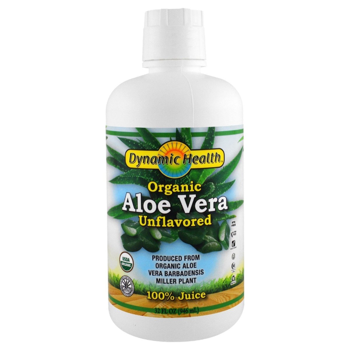 Aloe Vera Juoce - Certified Organic -32oz