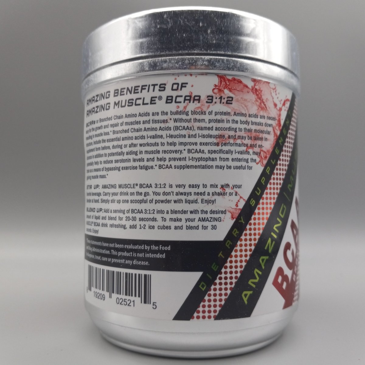 Amazing Muscle - BCAA 3:1:2 - 60 Servings - 468g - Fruit Punch