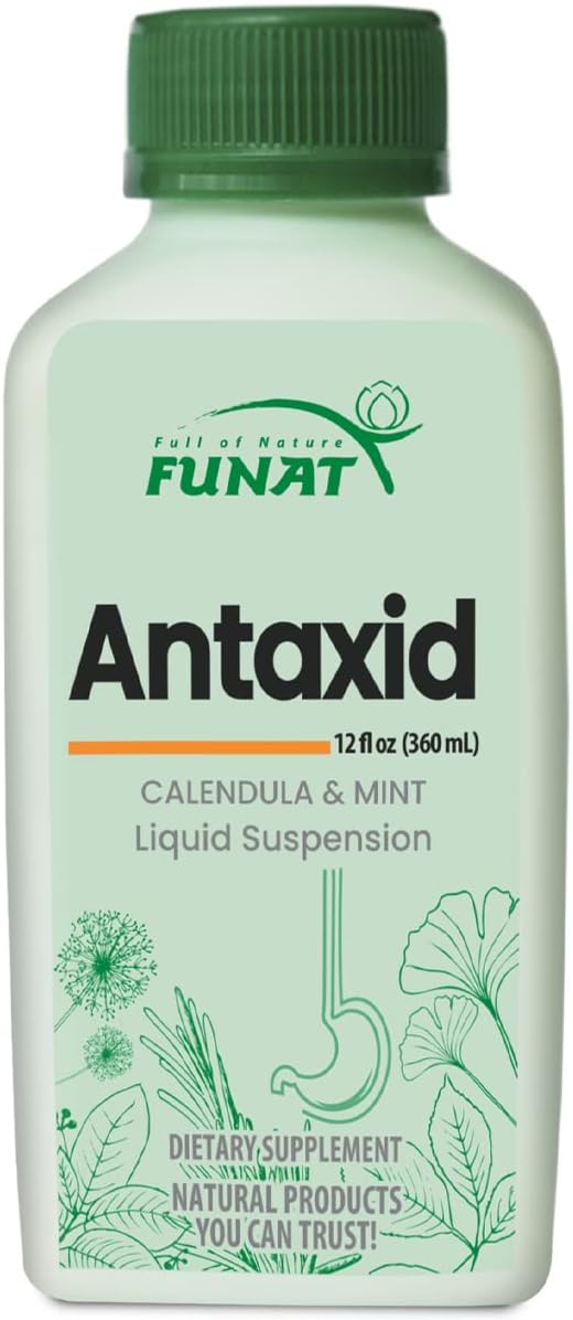 Antaxid: Caléndula + Kaolin + Mint - Reflujo Ocasional y Acidez Estomacal - 12oz