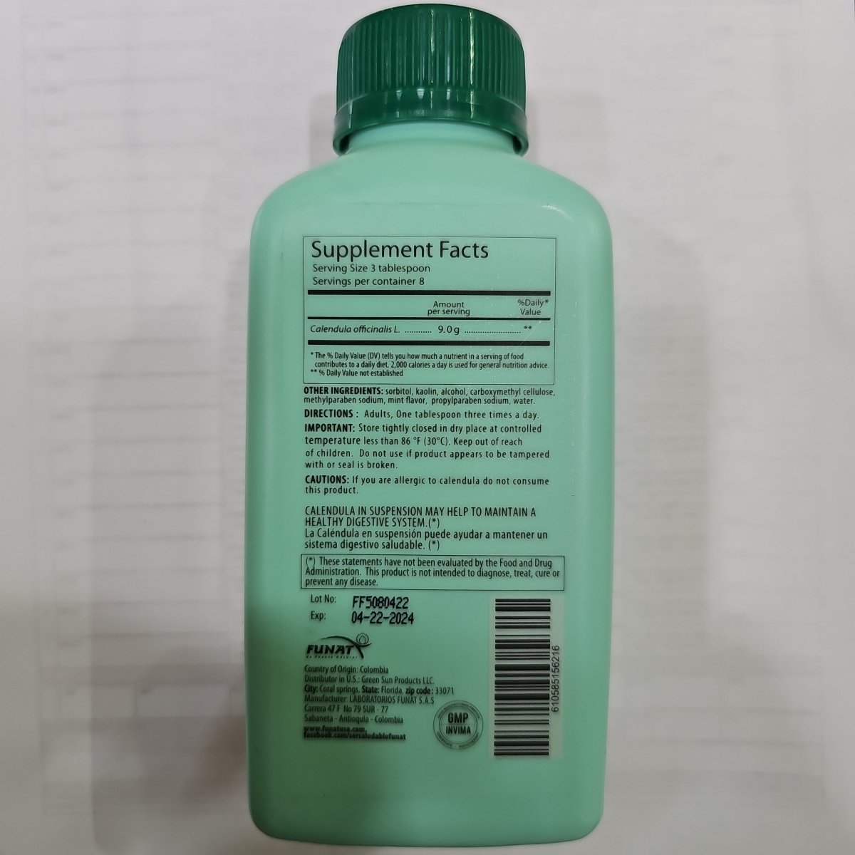 Antaxid: Caléndula + Kaolin + Mint - Reflujo Ocasional y Acidez Estomacal - 12oz