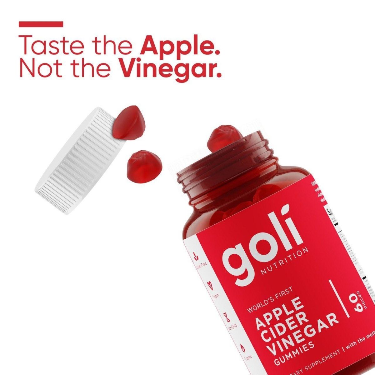 Apple Cider Vinegar Gummies , 60 Gummies