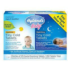 Baby Tiny Cold Tablets Day &amp; Nighttime Value Pack 250 TABLETS