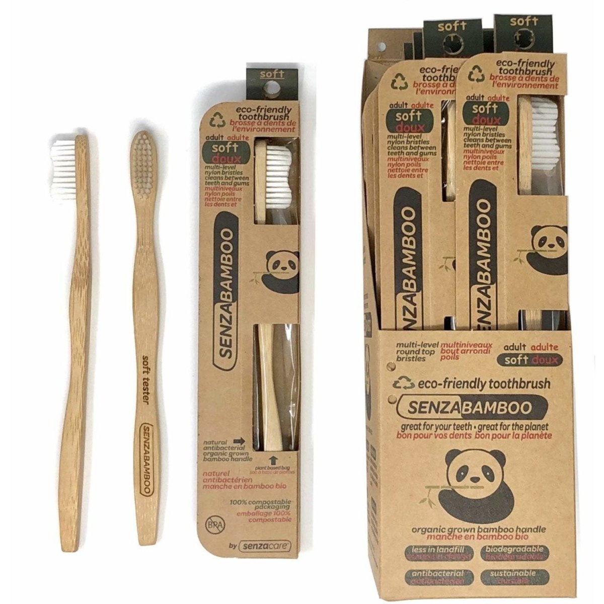 Bamboo Thoothbrush Soft Adult - 1 Unit