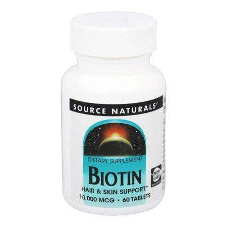 Biotin 10,000 mcg Source Naturals 60 Tabs
