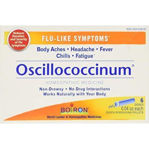 Boiron Oscillococcinum Homeopathic Flu Quick-Dissolving Pellets 6 Pack