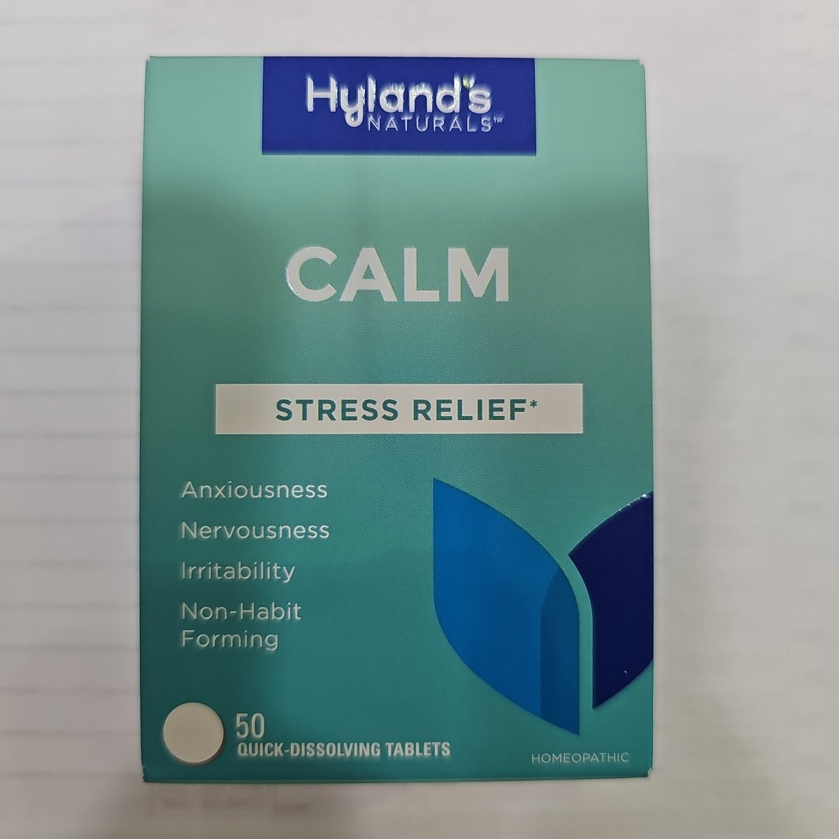 Calm 50 Tabletas, Suplemento para la Ansiedad y Estrés - Hyland&#39;s