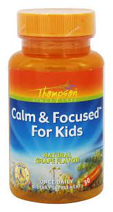 Calm &amp; Focused For Kids Grape 30 Chewable