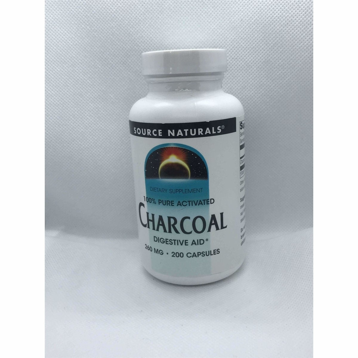 Charcoal Digestive Aid 260 mg 200 Capsules