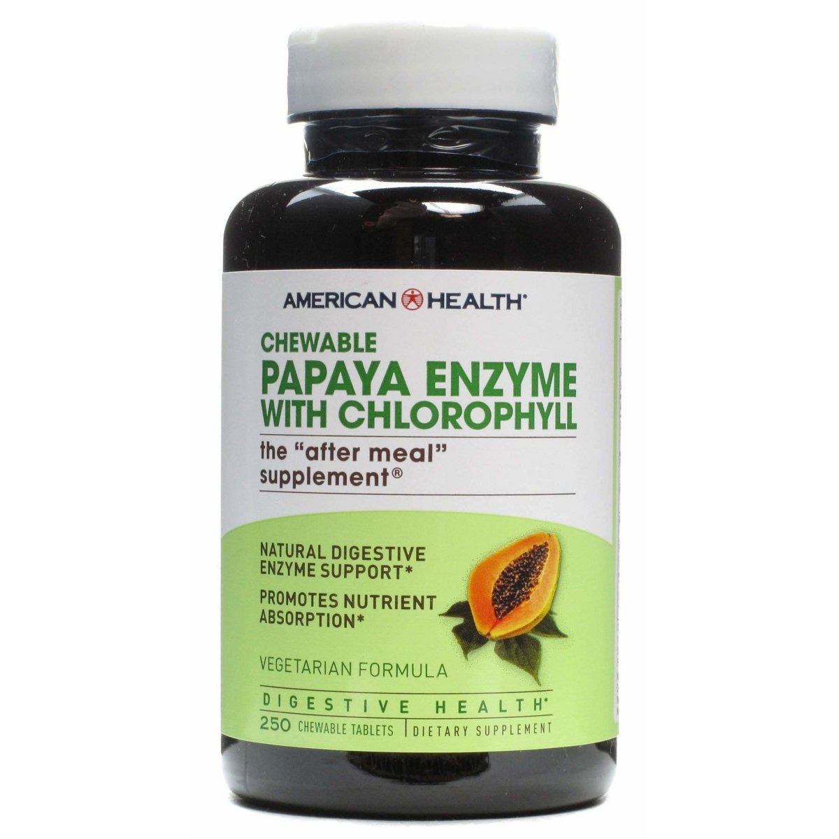 Chewable - Papaya Enzyme with Chlorophyll - 250 Chewable Tablets