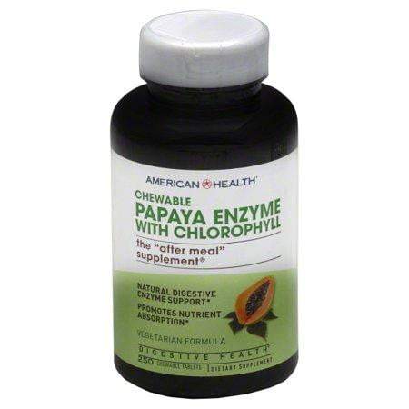 Chewable - Papaya Enzyme with Chlorophyll - 250 Chewable Tablets