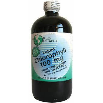 Chlorophyll 100 mg w/ Spearmint &amp; Glycerin Liquid 16 Oz