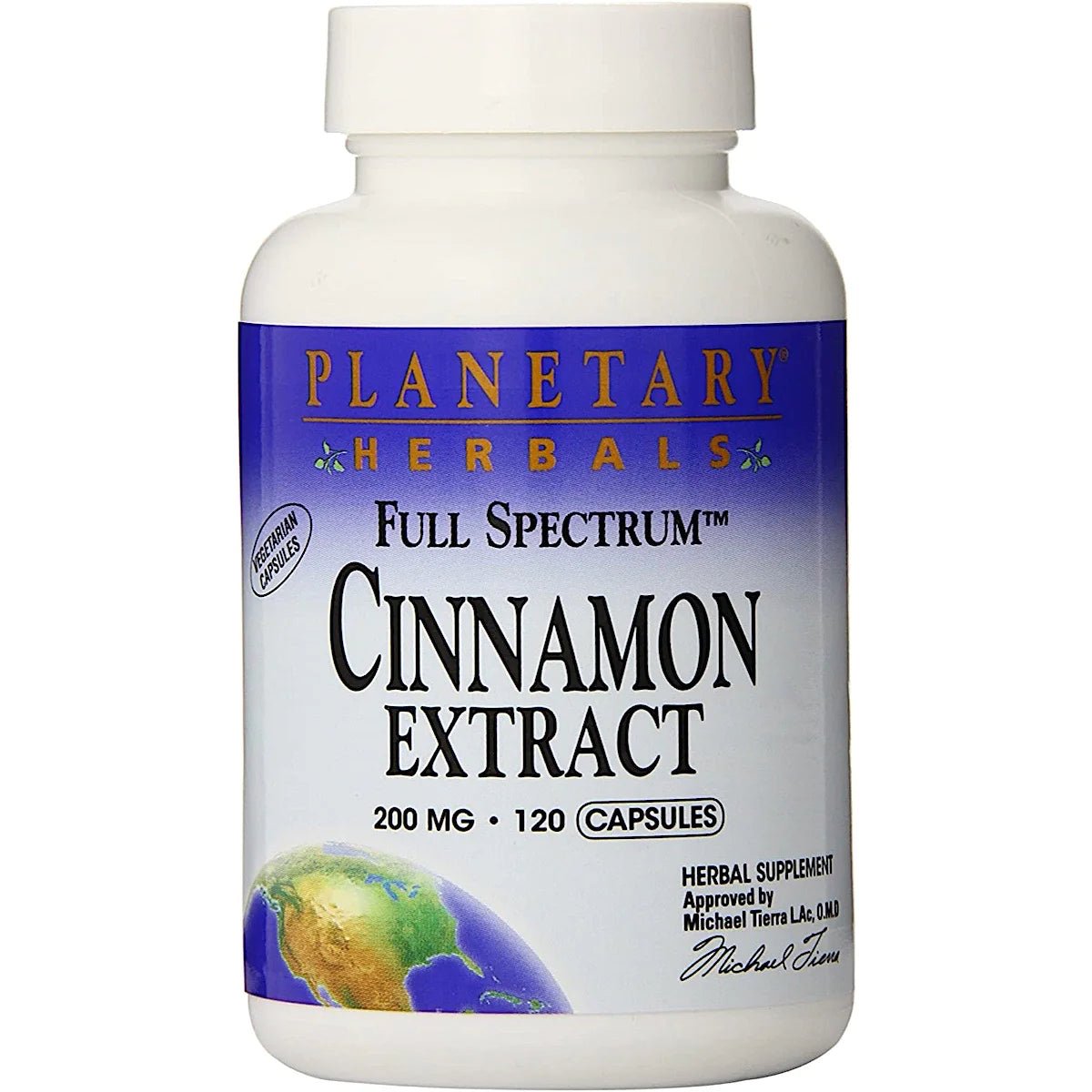 Cinnamon Extract 200mg Full Spectrum Vegetarian Caps, 120 caps