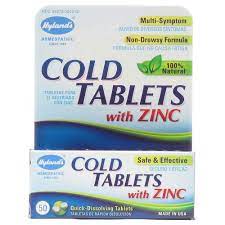 Cold Tablets w/ Zinc 50 TABLETS