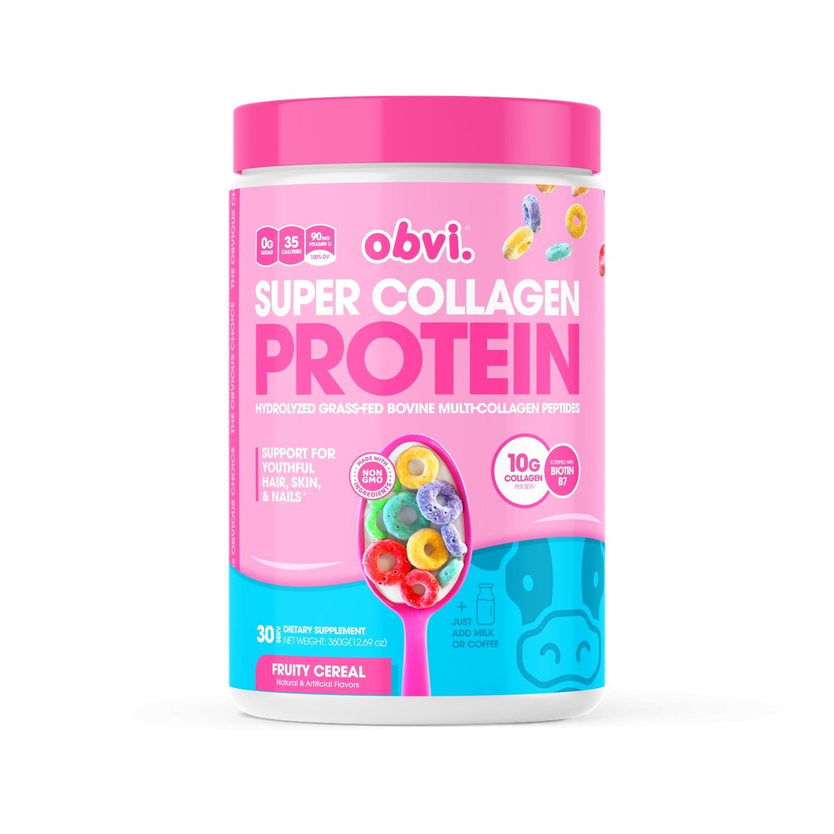 Collection Obvi Super Collagen Protein 30 Serv/10G Collagen per serv