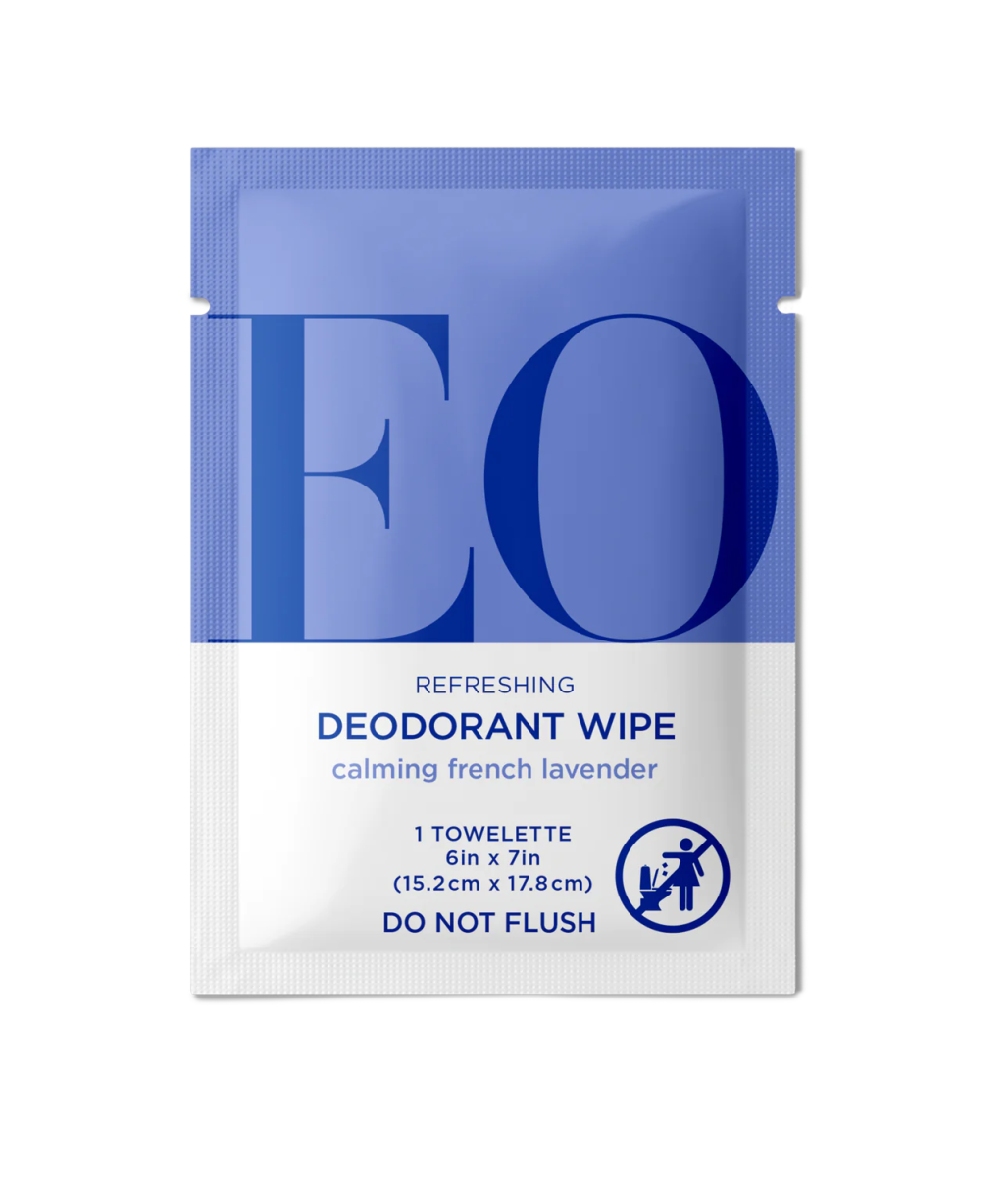 DEODORANT WIPES LAVENDER 6CT