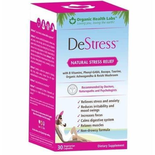 DeStress - Natural Stress Releif - 30 Vegetarian Capsules