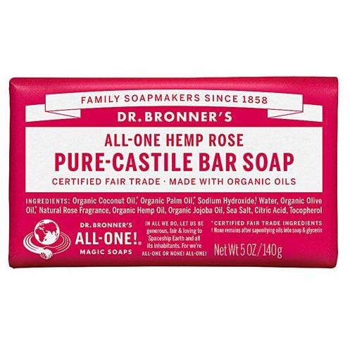 Dr. Bronners Magic Organic Rose Bar Soap - 5 oz  