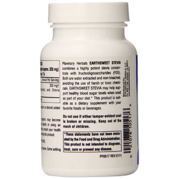 EARTH SWEET STEVIA WITH FOD - 2oz