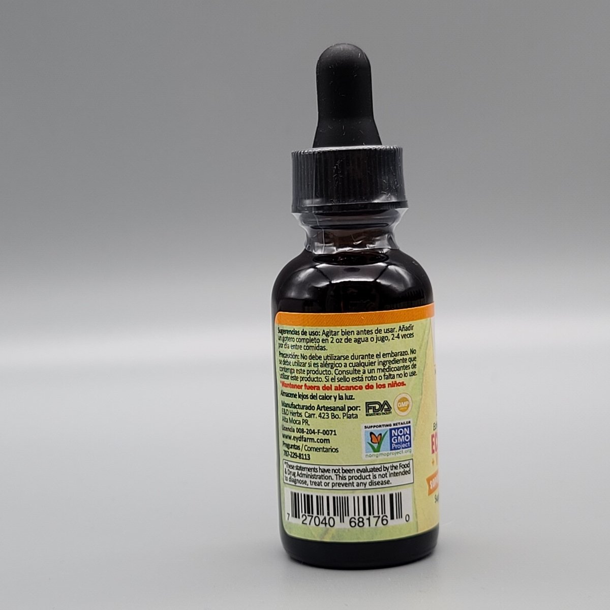 Echinacea + 2000mg Vitamina C - Liquido - Gotas - Aceite - 1oz