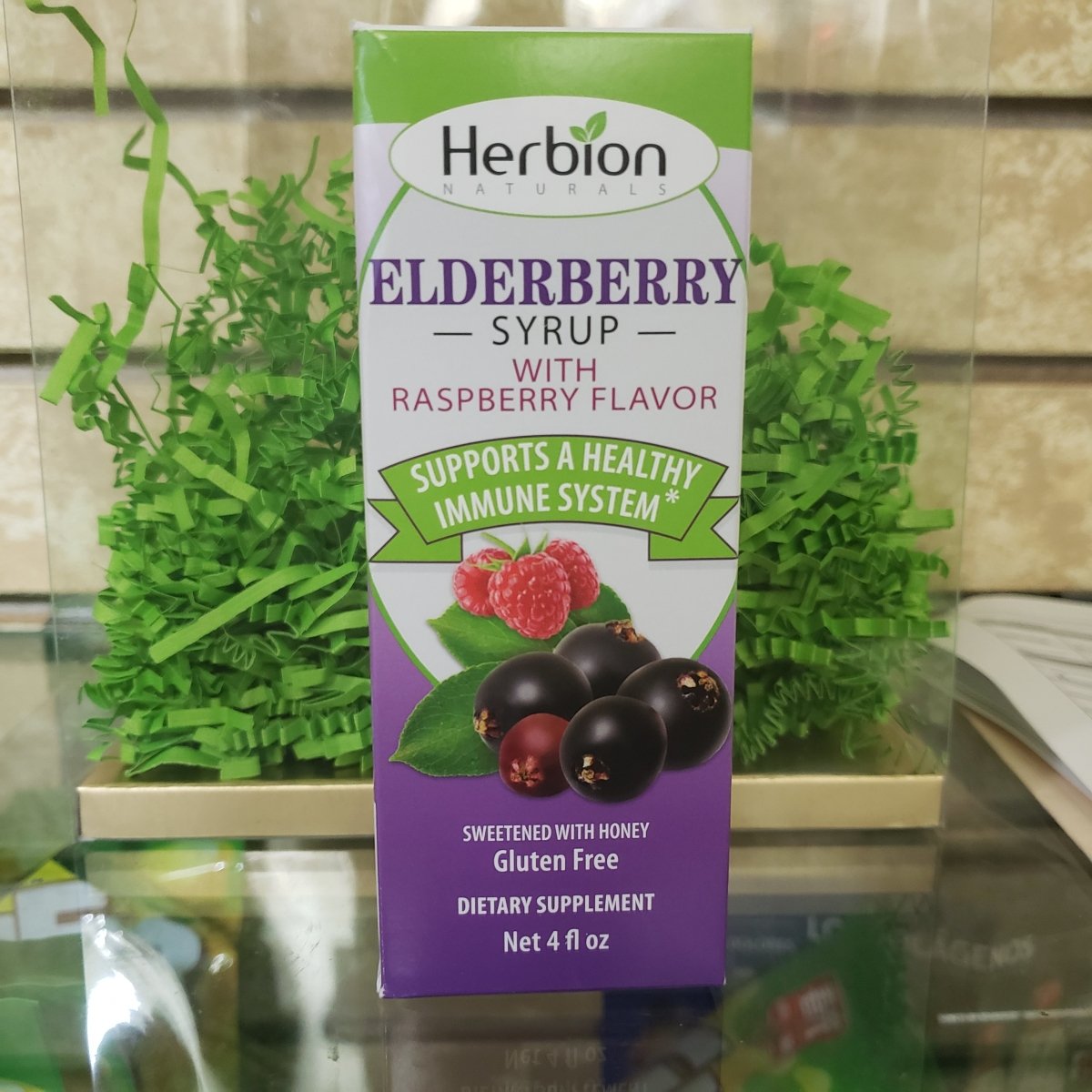 Elderberry Syrup With Raspberry Flavor - 4oz