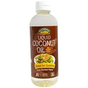 Ellyndale Organics - Liquid Coconut Cooking Oil, Pure Coconut Flavor, No Trans Fats, Certified Non-GMO 16-Ounce