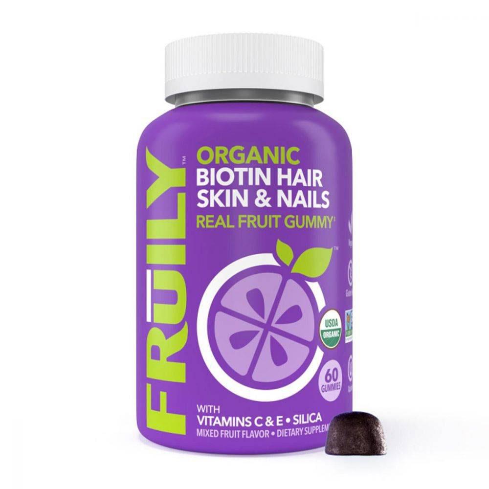 Fruily Biotin Hair Skin &amp; Nails Berry Gummies 60 count