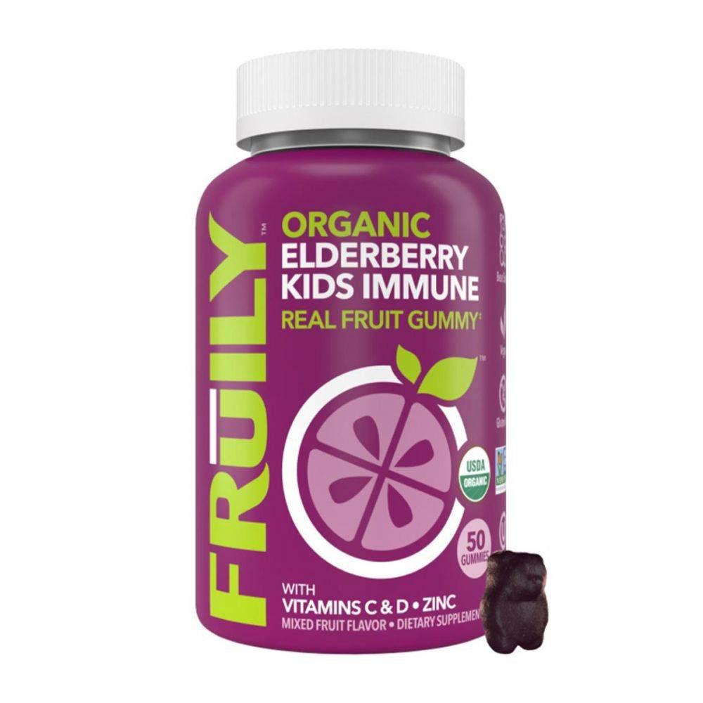 Fruily Elderberry Immune Kids Berry Gummies 50 count