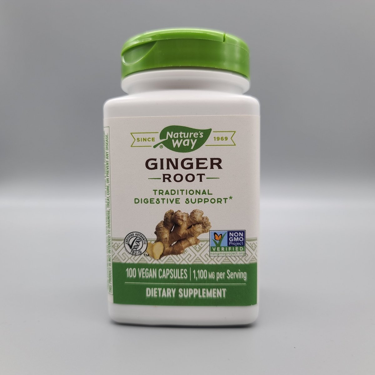 Ginger - Root - 100 Vegan Capsules - 1,100 mg