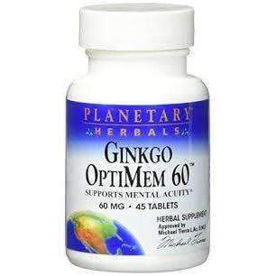 Ginkgo OptiMem 60 - Supports Mental Acuity- 60mg - 45 Tablets
