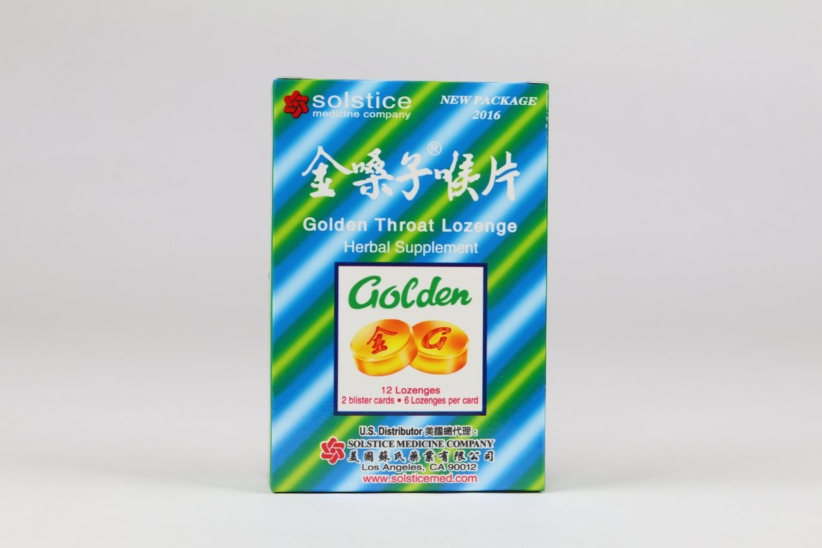 Golden Throat Lozenge Herbal Supplement 12 Lozenges