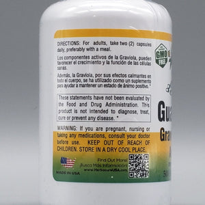 Guanabana - Graviola + Anamu -Antioxidant - 500mg - 100 Capsules