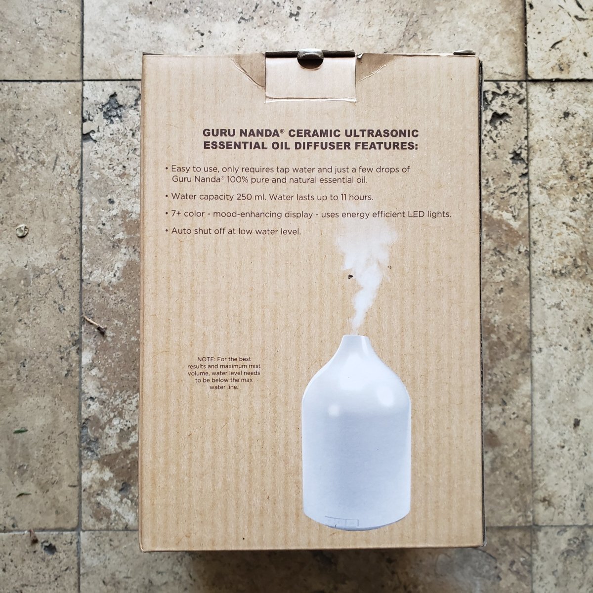 Guru Nanda - Ceramic White - Ultrasonic Essencial Oil Diffuser