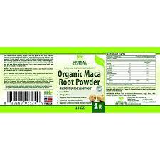 Herbal Secrets Organic Maca Root Powder 16 OZ