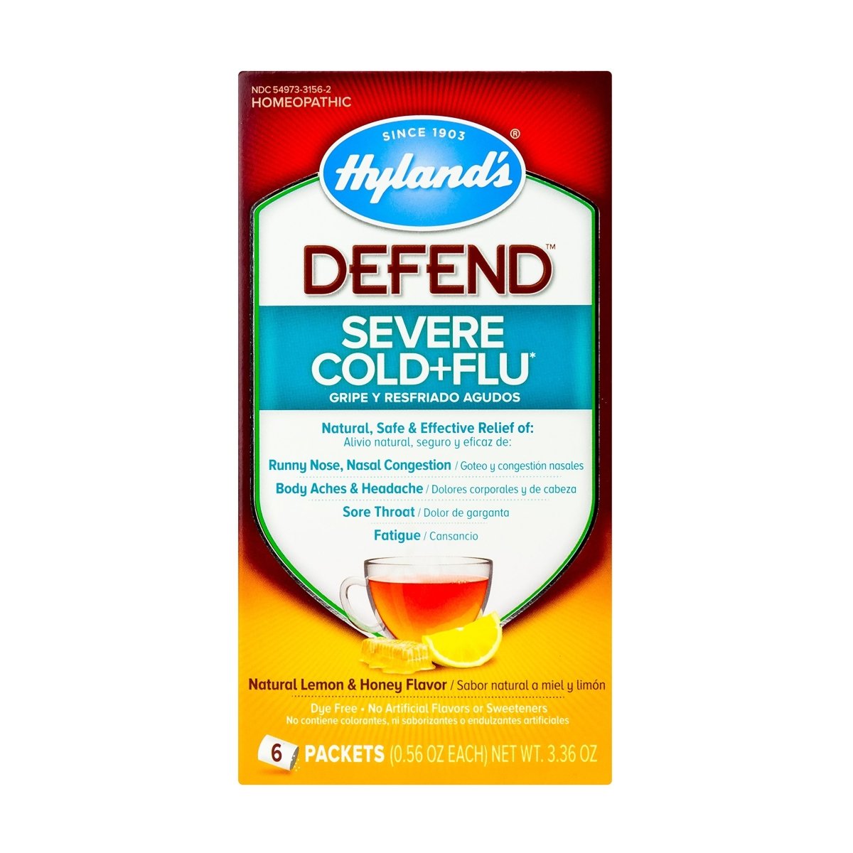 Hyland&#39;s Defend Cold + Cough Night 4 fl. oz. Homeopathic Remedies  